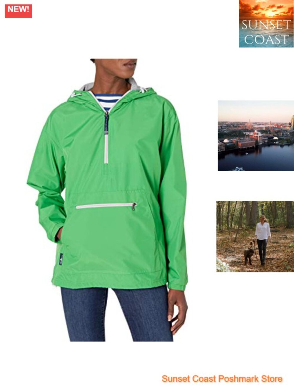 Women's Chatham Anorak Jacket Lightweight Water Resistant Hooded Pullover